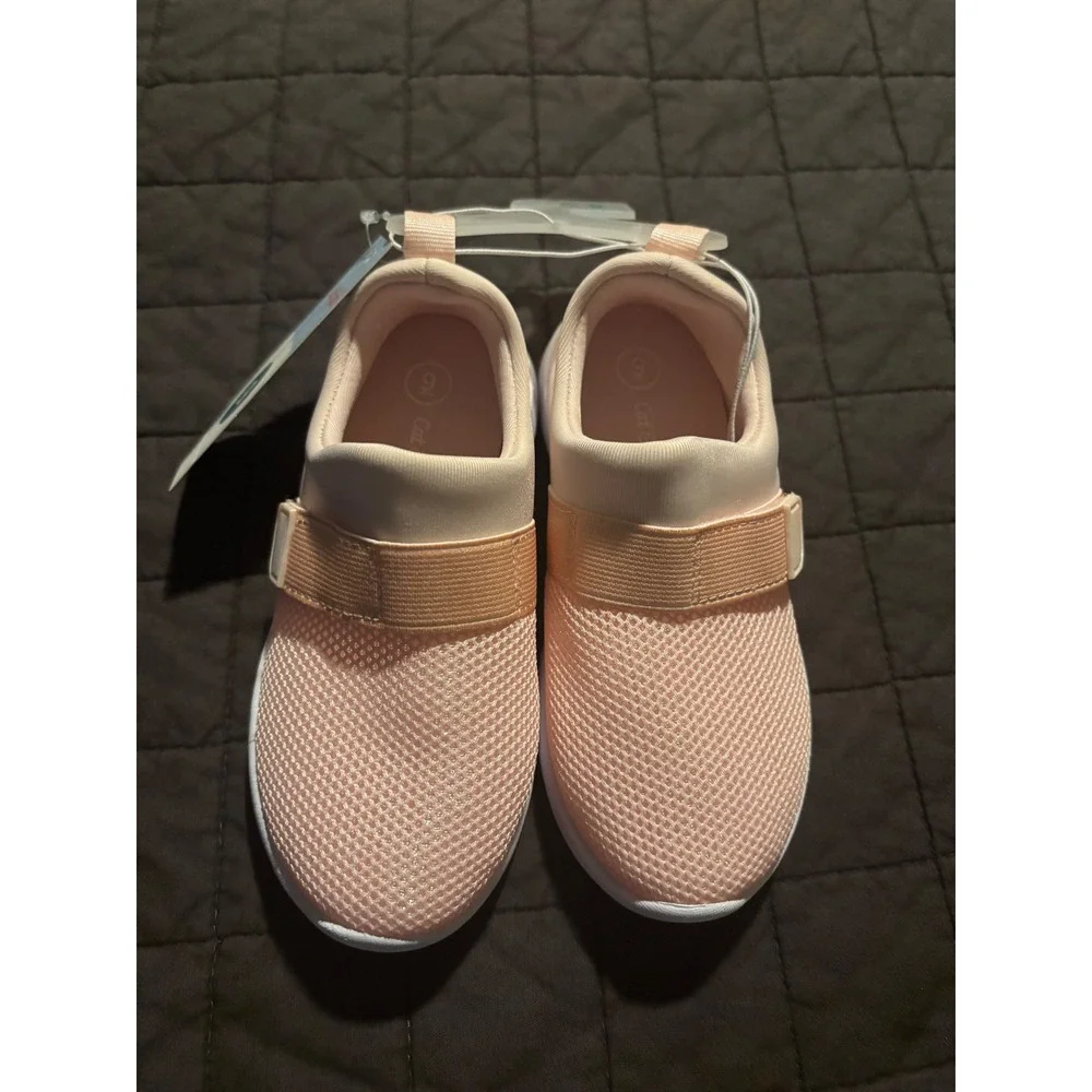 Cat & Jack Toddler Girls Pink Austen Water Shoes Size 9 Hook Loop Slip On Mesh